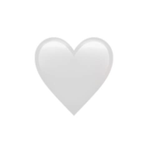 emoji heart white